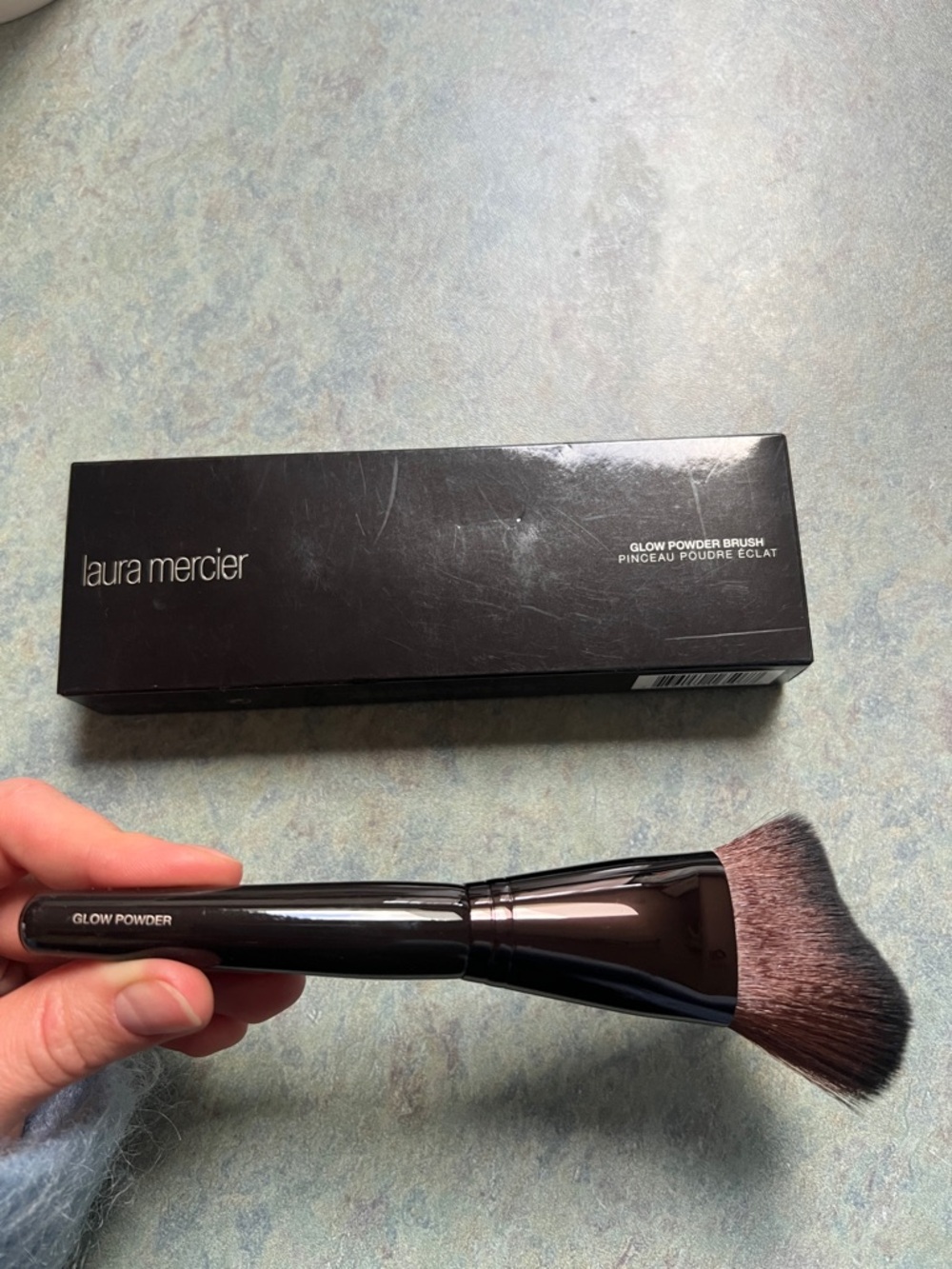laura mercier Black Handle with Brown Bristles Glow Powder Brush
